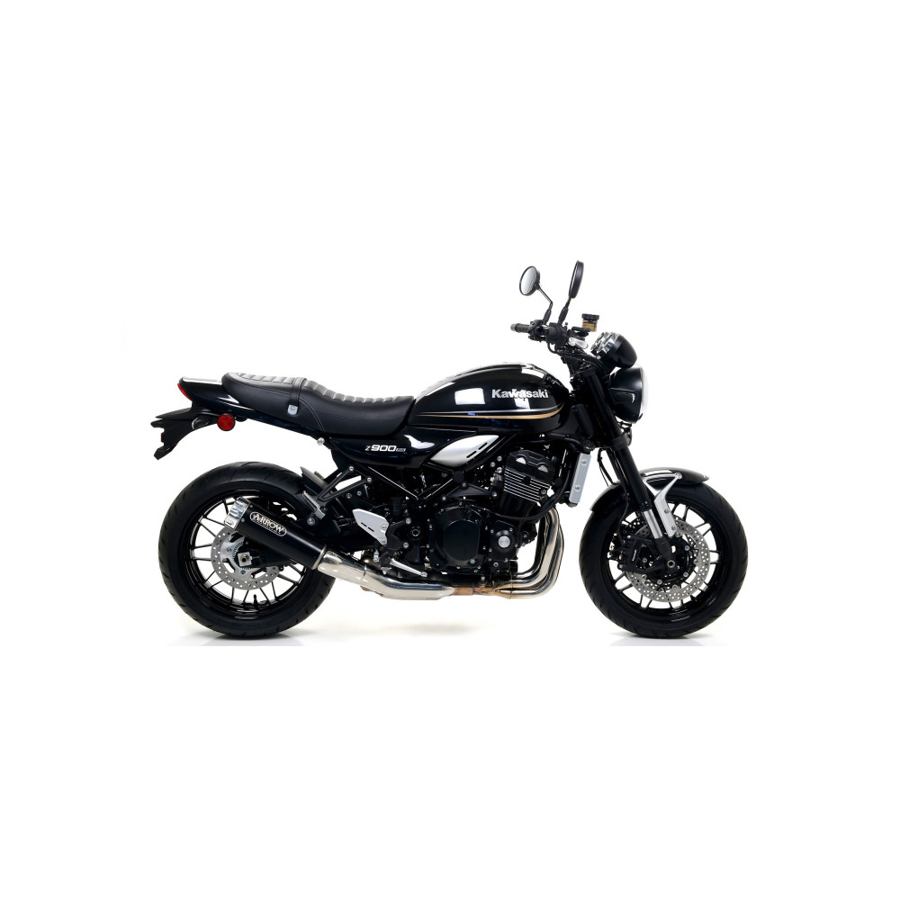 Silencieux Arrow Rebel Black embout noir, Kawasaki Z900RS