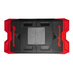 Tapis récupérateur pliable POLISPORT Bike Mat bicolore rouge/noir Polisport 1 - AVSmoto Racing Parts 