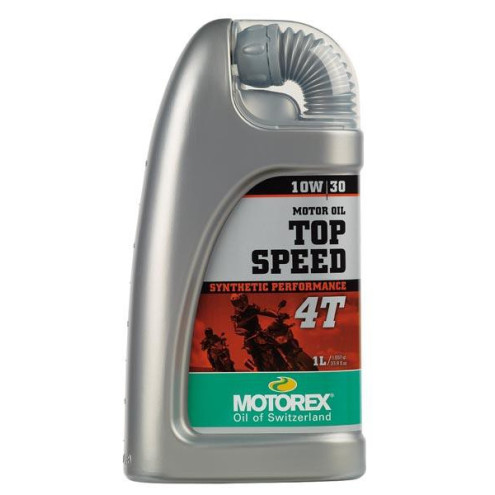 Huile moteur MOTOREX Top Speed 4T 10W30 synthétique 1L