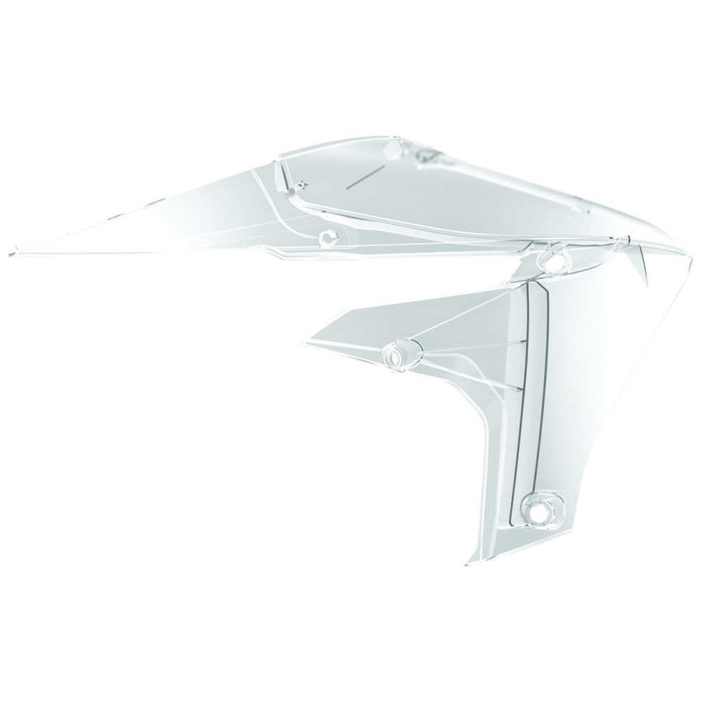 Ouïes de radiateur POLISPORT transparent Yamaha YZ250F/450F Polisport 1 - AVSmoto Racing Parts 