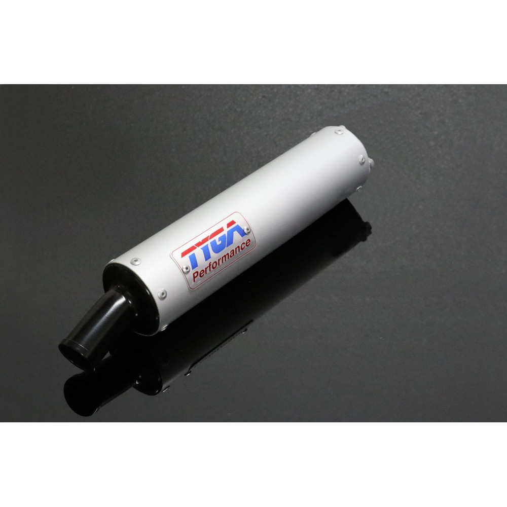 Silencieux Tyga aluminium 2 temps classic "Shorty" embout noir