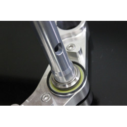 Té de fourche complet CNC black, Honda NSR250 MC18