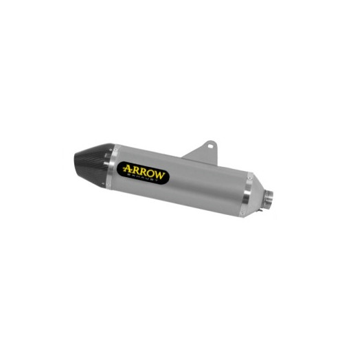 Silencieux Arrow Thunder Alu noir embout carbone Honda CRF 300 L 2021-22