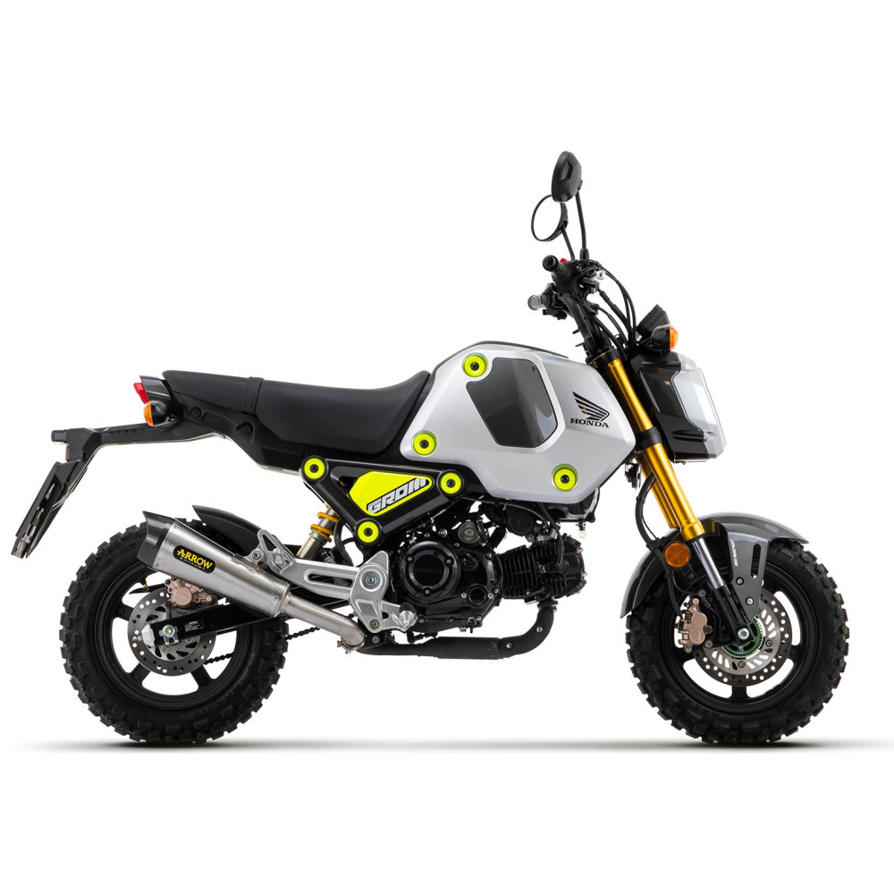 Silencieux Arrow X-Kone chromé embout carbone, Honda 125 MSX 2021-