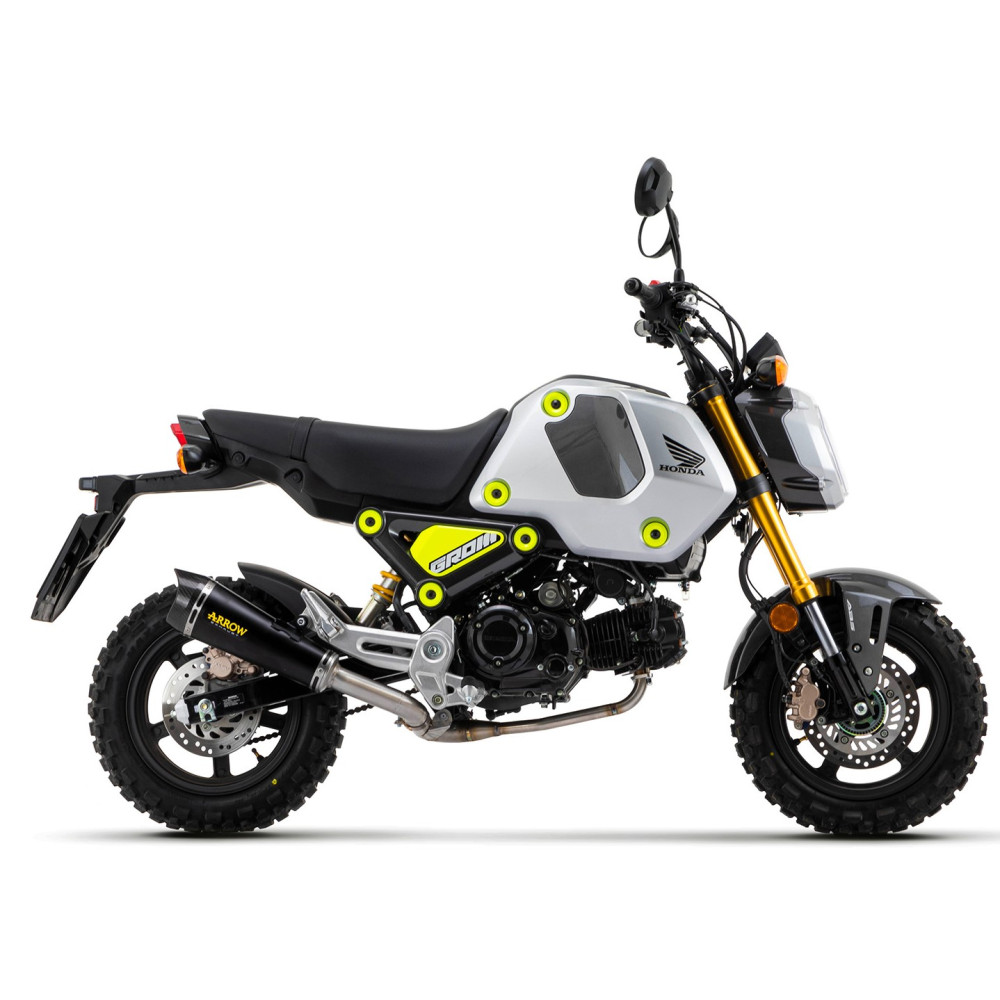 Silencieux Arrow X-Kone noir embout carbone, Honda 125 MSX 2021-