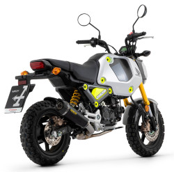 Silencieux Arrow X-Kone noir embout carbone, Honda 125 MSX 2021-