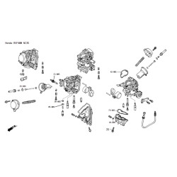 Kit réfection carburateur 20 pcs, Honda 400 RVF NC35
