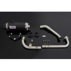 Ligne complète Tyga-Performance Oval full carbone, Honda 125 MSX 2021-