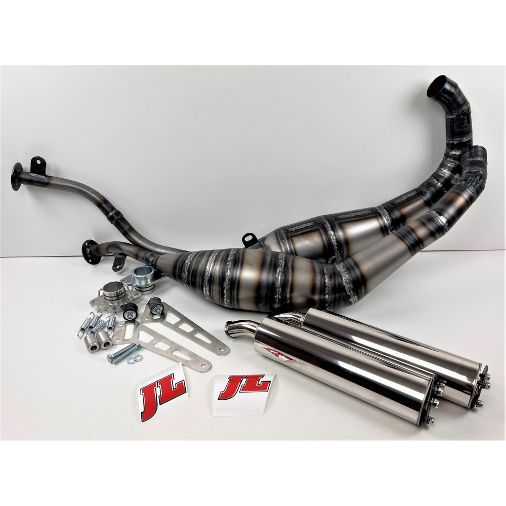 Echappement Jim Lomas JL acier Side by Side Suzuki 250 RGV VJ22