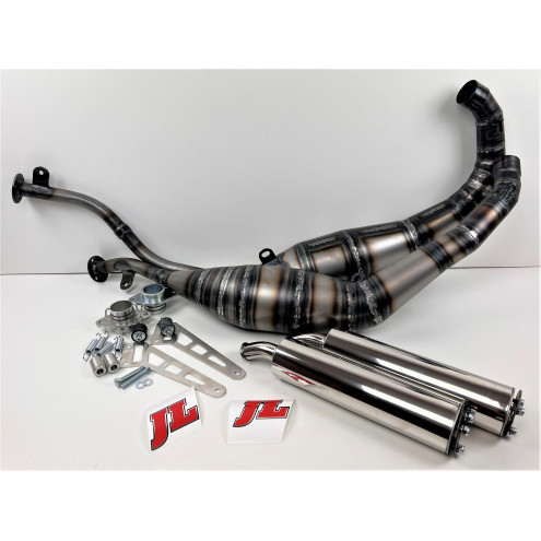 Echappement Jim Lomas JL acier Side by Side Suzuki 250 RGV VJ22