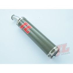 Silencieux Jim Lomas JL Kevlar Classic Cap Aprilia 125 et 250 RS