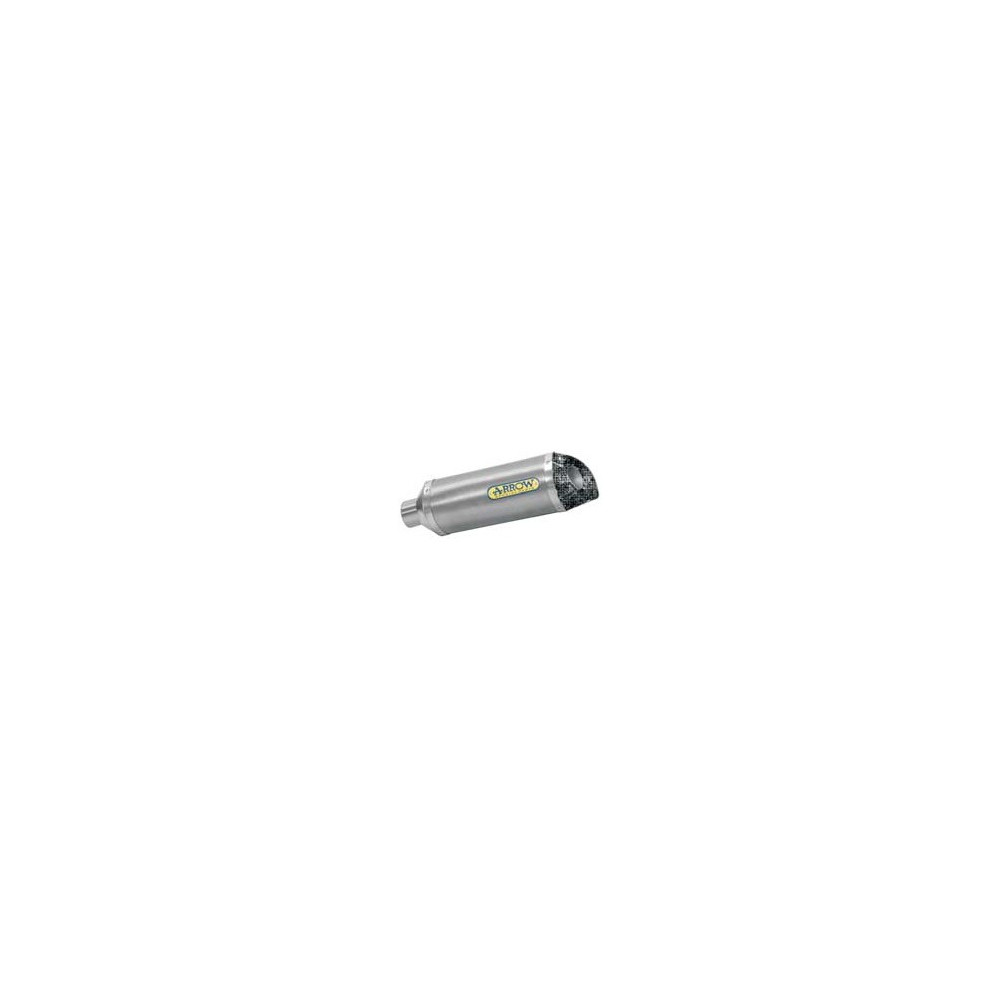 Silencieux Arrow Thunder Aluminium noir embout carbone Yamaha 600 YZF R6 06-16