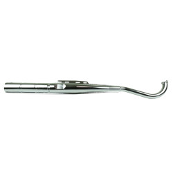 Pot d'échappement chromé Ø 28 mm Piaggio Puch 50cc Athena 1 - AVSmoto Racing Parts 
