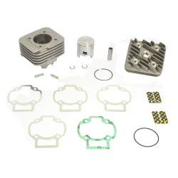 Kit cylindre Big Bore avec culasse Ø 47,6 mm, 70 cc, broche Ø 12 mm, piston à tête bombée. Athena 1 - AVSmoto Racing Parts 