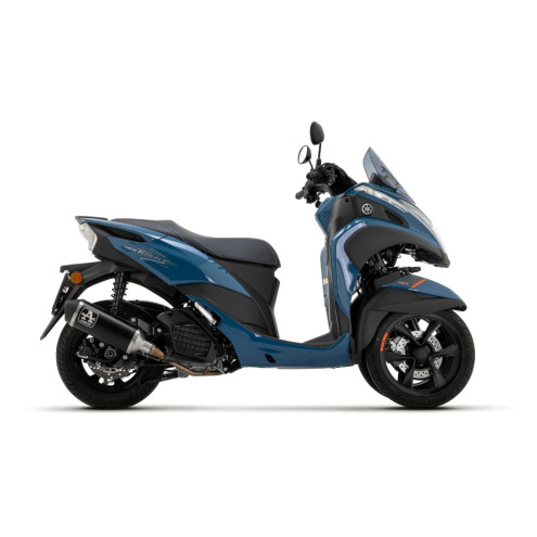 Silencieux Arrow Urban alu noir embout inox noir Yamaha Tricity 155 euro5 2022-