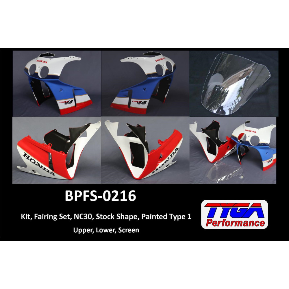 Kit carénages avant type origine NC30 Honda 400 VFR NC30
