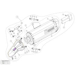 Embout de silencieux Akrapovic V-EC185