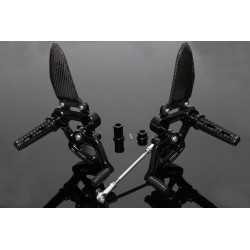 Kit commandes reculées course ajustables, noir/noir Honda 125 MSX Grom
