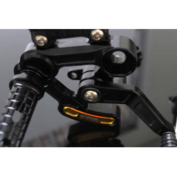 Kit commandes reculées course ajustables, noir/or Honda 125 MSX Grom