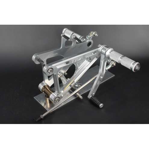Commandes reculées Course CNC argent, Aprilia RS125