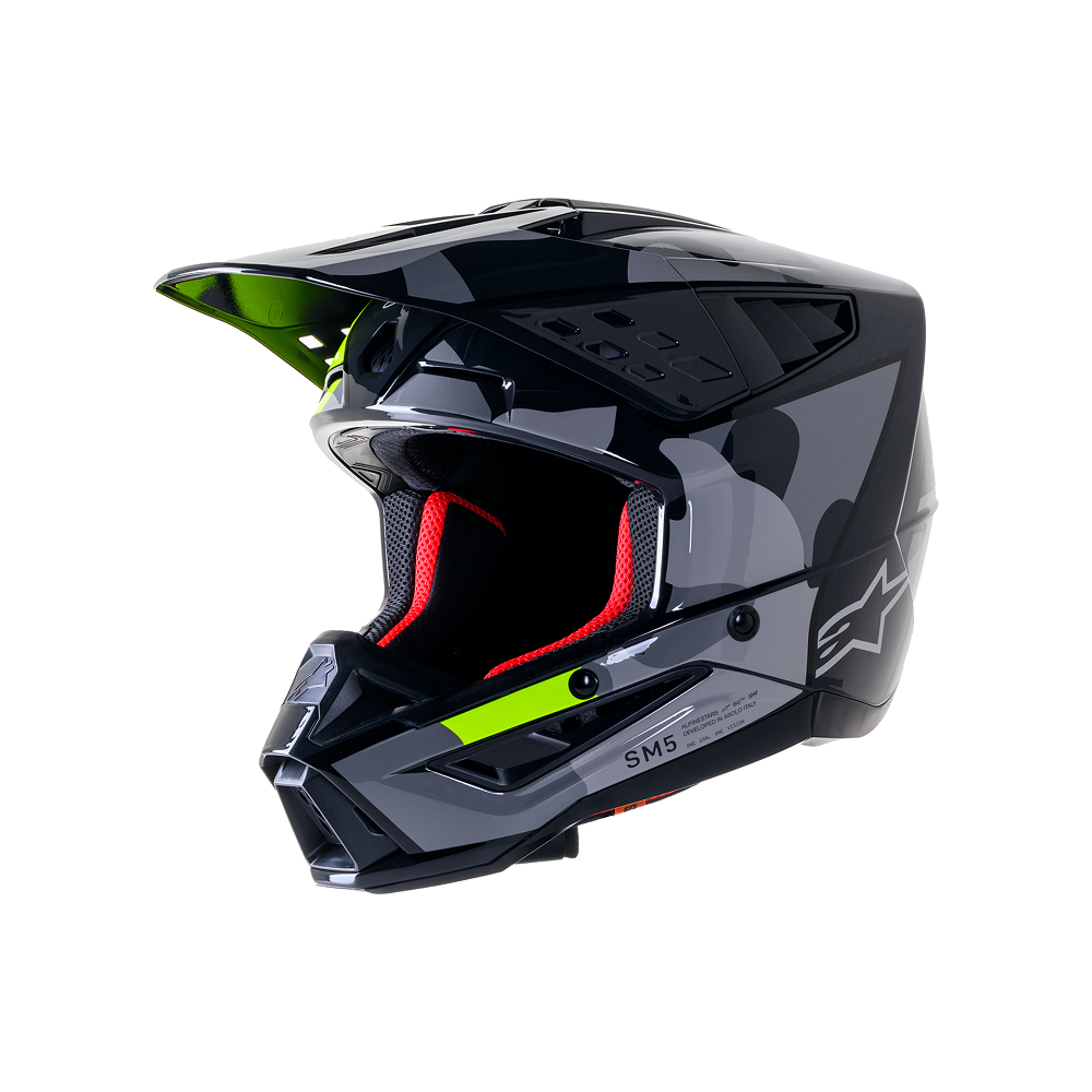 Casque Alpinestars SM5 ROV2 GY/YLW taille S / 55-56cm