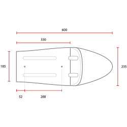 CAFE RACER SEAT BLACK