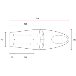 CAFE RACER SEAT BLACK