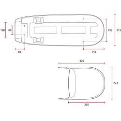 CR SEAT BLACK HON CX500