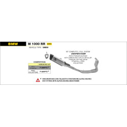 Ligne complète Arrow Racing Full Titane BMW M 1000 RR 2020-23