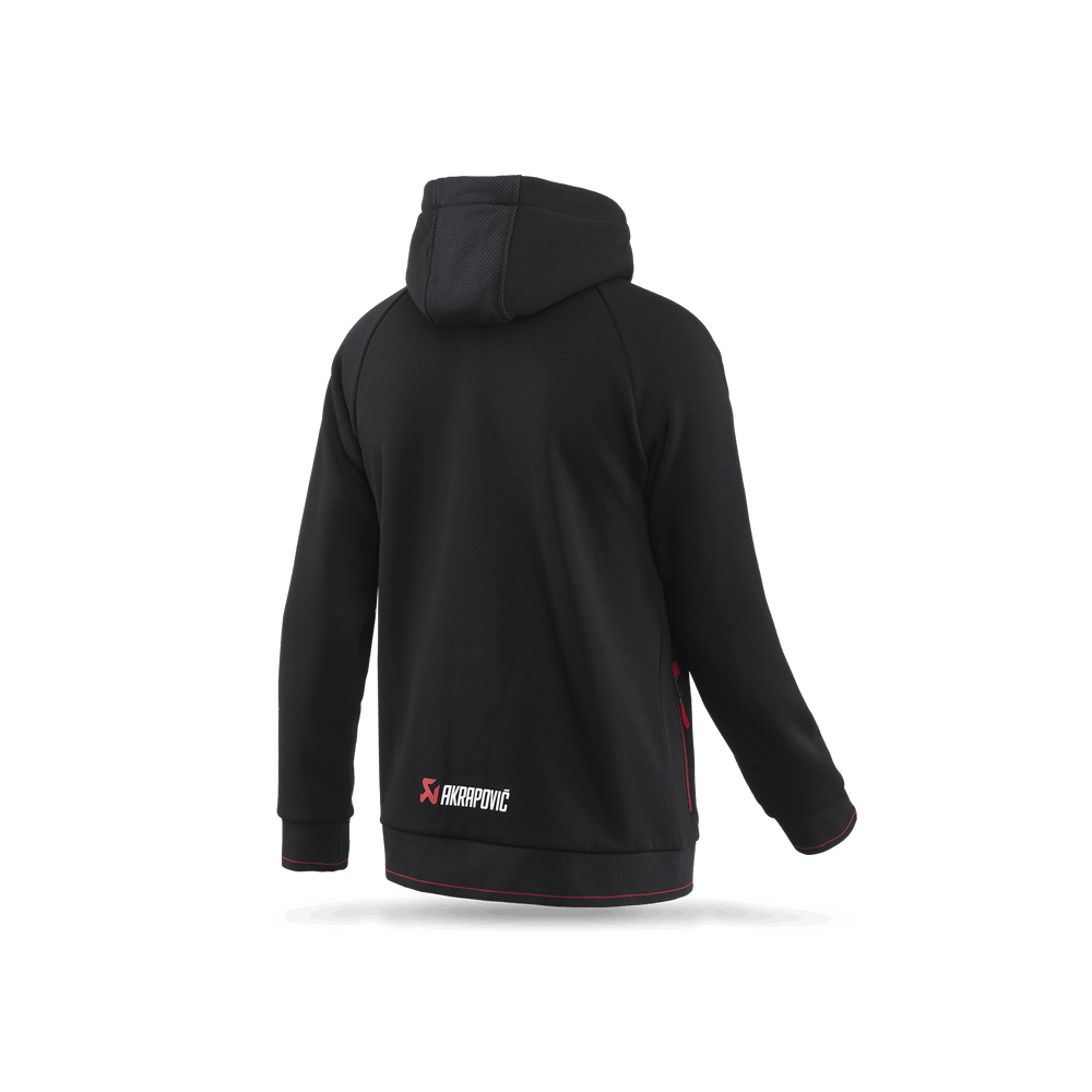 Veste Sweat coton Akrapovic Corpo Zip Hoodie Black Men's L