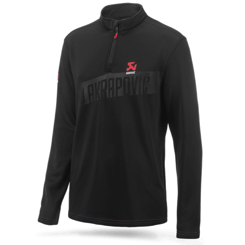 Sweat Akrapovic Corpo Turtleneck Zip Black Men's taille S