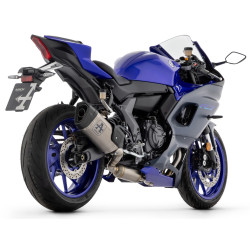 Ligne complète Arrow Pista titane noir homologué, Yamaha YZF-R7 2021-23