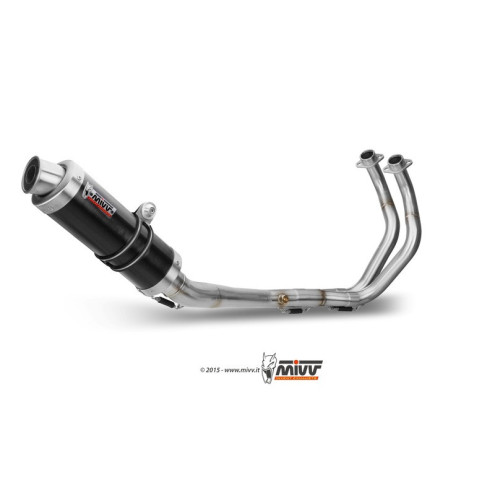 Ligne complète Mivv GP aluminium noir - Yamaha MT-07 2014-24