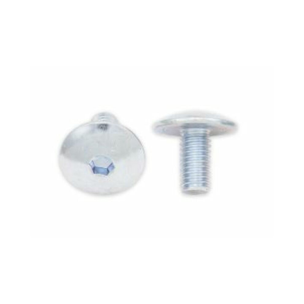 Vis tête bombée plate BOLT M6x1x12mm 10 pièces