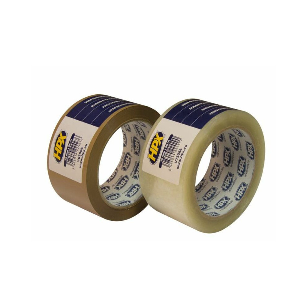 Ruban d'emballage HPX marron 50mm x 66m