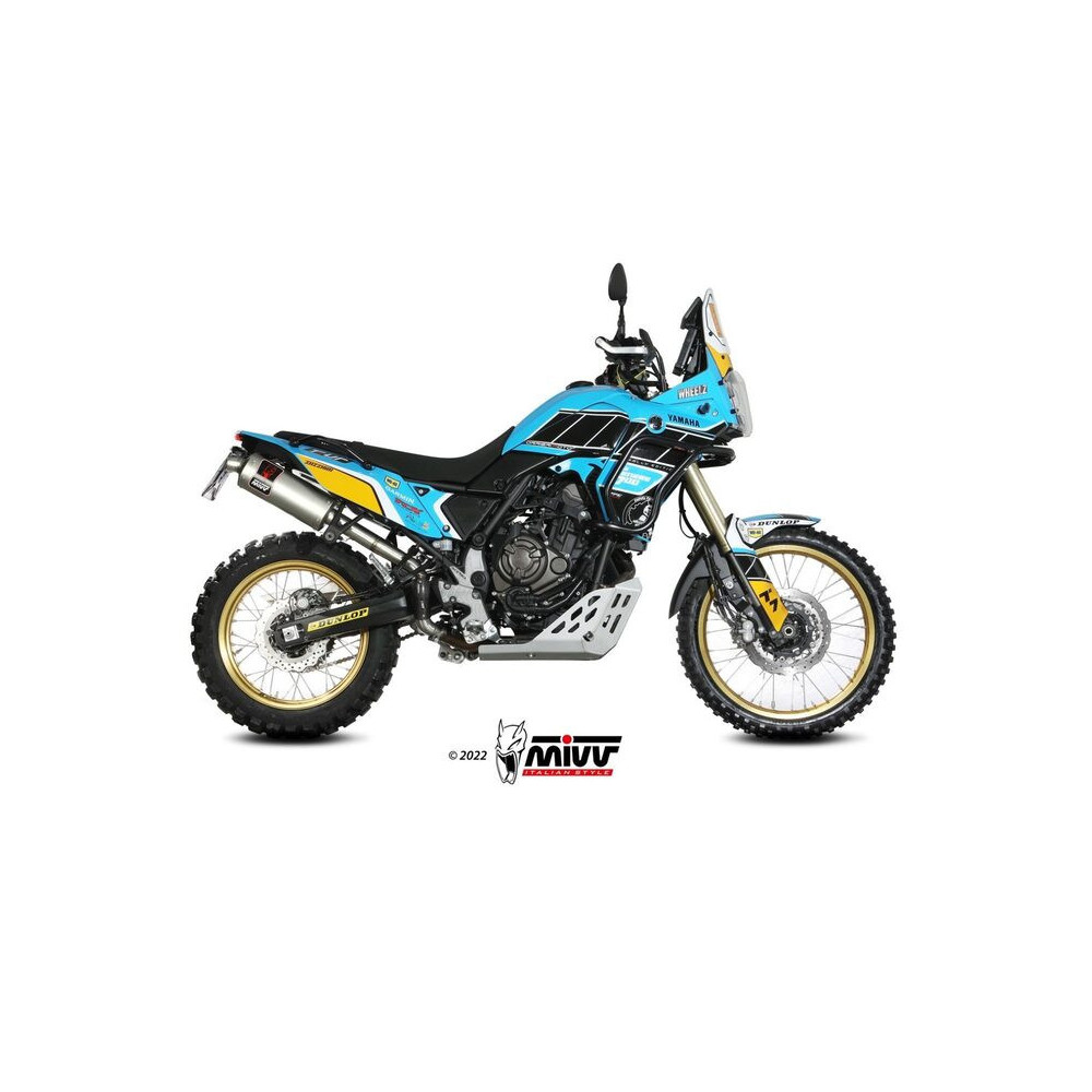 Silencieux MIVV Dakar Slip-On inox - Yamaha Ténéré 700