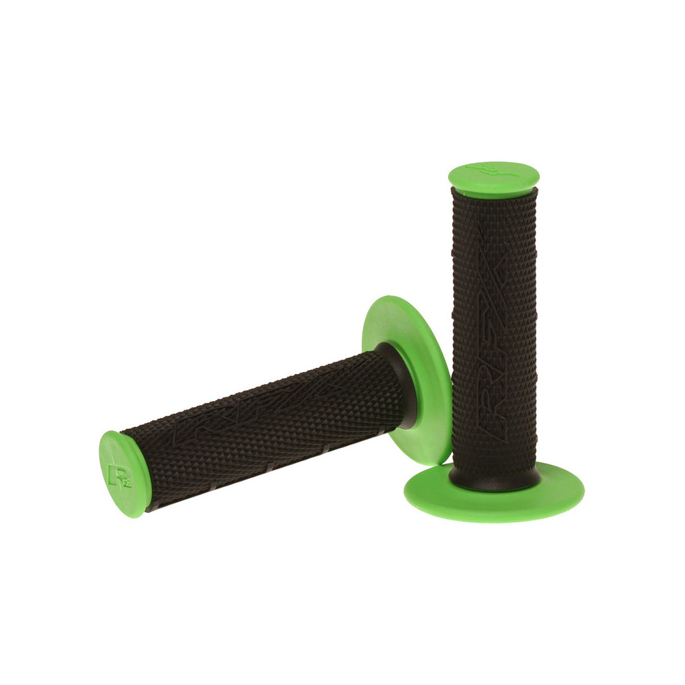 Paire de poignées bi-composant RFX Pro Series partie centrale noire (Noir/ Vert) Paire de poignées bi-composant RFX Pro Series partie centrale noire (Noir/ Vert)