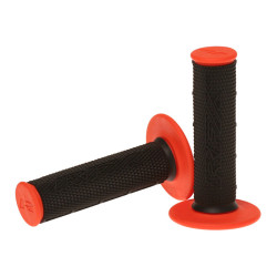 Paire de poignées bi-composant RFX Pro Series partie centrale noire (Noir/Orange)
