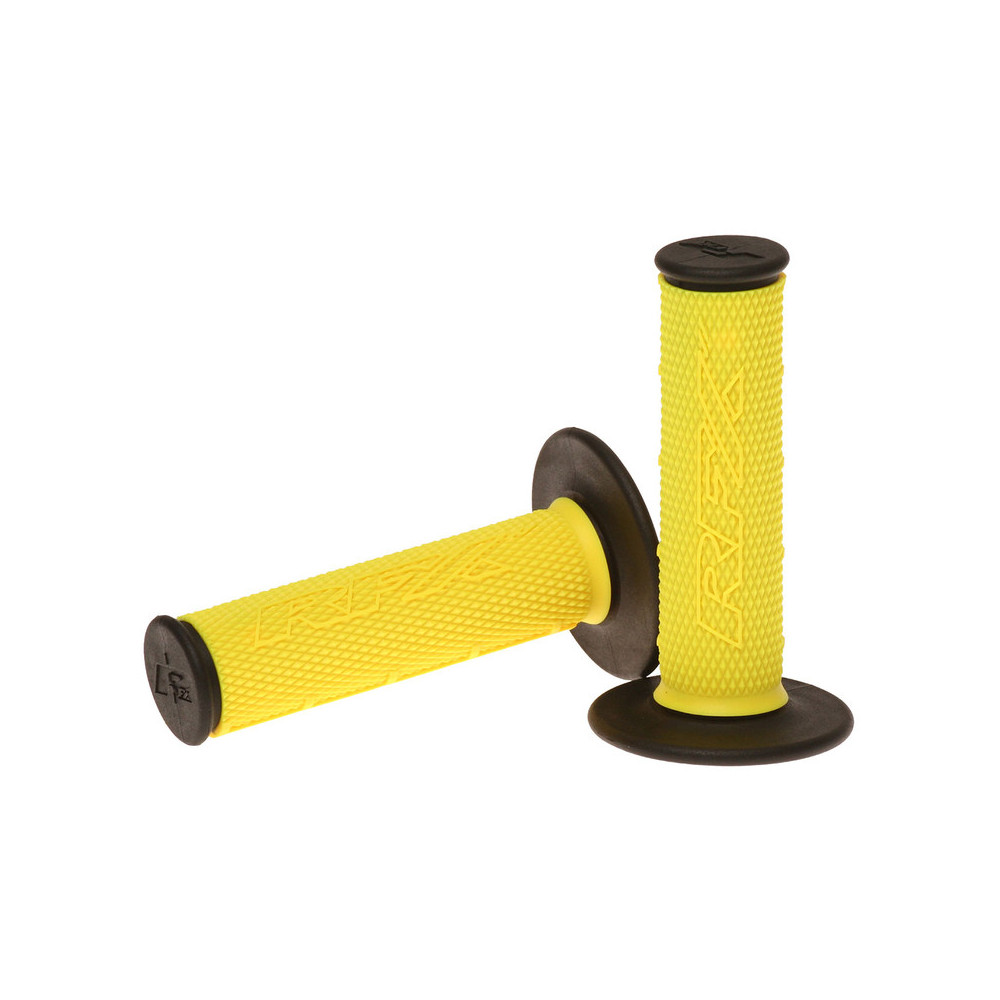 Paire de poignées bi-composant RFX Pro Series extrémités noires (Jaune/Noir) Paire de poignées bi-composant RFX Pro Series extrémités noires (Jaune/Noir)