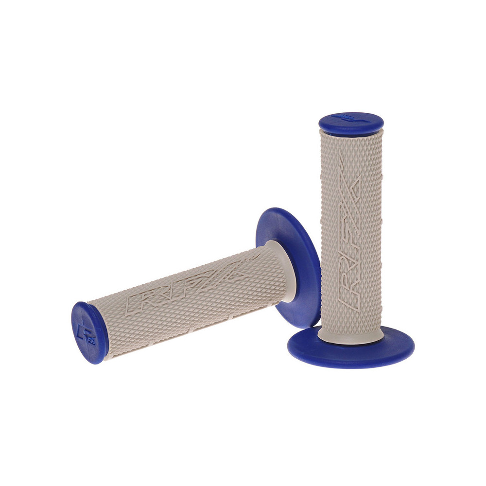 Paire de poignées bi-composant RFX Pro Series partie centrale grise (Gris/Bleu) Paire de poignées bi-composant RFX Pro Series partie centrale grise (Gris/Bleu)