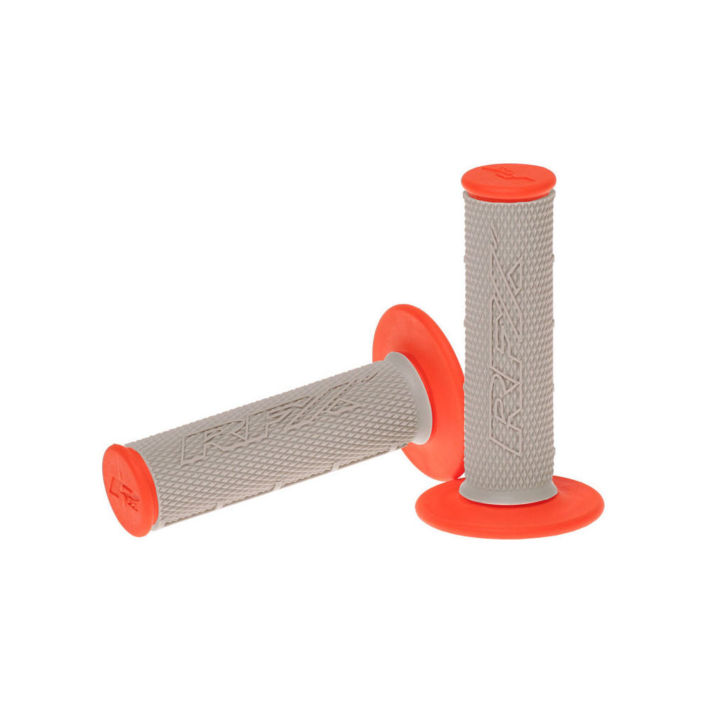 Paire de poignées bi-composant RFX Pro Series partie centrale noire (Gris/Orange) Paire de poignées bi-composant RFX Pro Series partie centrale noire (Gris/Orange)