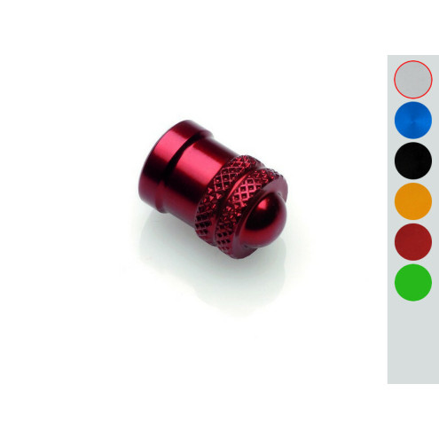Bouchon de valve LIGHTECH argent alu LighTech 1 - AVSmoto Racing Parts 
