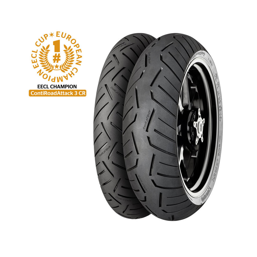 Pneu CONTINENTAL CONTIROADATTACK 3 CR CLASSIC RACE 100/90 R 18 M/C 56V TL CONTINENTAL 1 - AVSmoto Racing Parts 