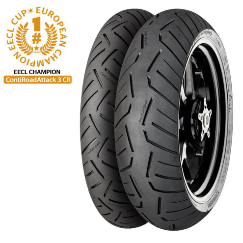 Pneu CONTINENTAL CONTIROADATTACK 3 CR CLASSIC RACE 100/90 R 18 M/C 56V TL CONTINENTAL 1 - AVSmoto Racing Parts 
