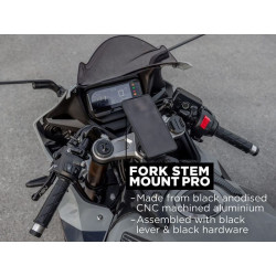 Support smartphone QUAD LOCK Pro pour colonne de direction moto