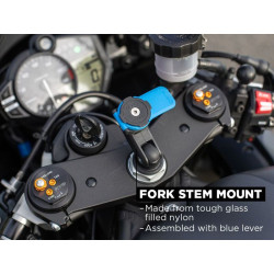 Support smartphone QUAD LOCK Pro pour colonne de direction moto