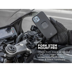 Support smartphone QUAD LOCK Pro pour colonne de direction moto