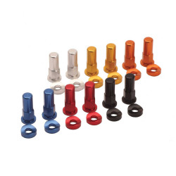 Écrous et rondelles de blocage de jante (Rouge) 2pcs RFX 1 - AVSmoto Racing Parts 