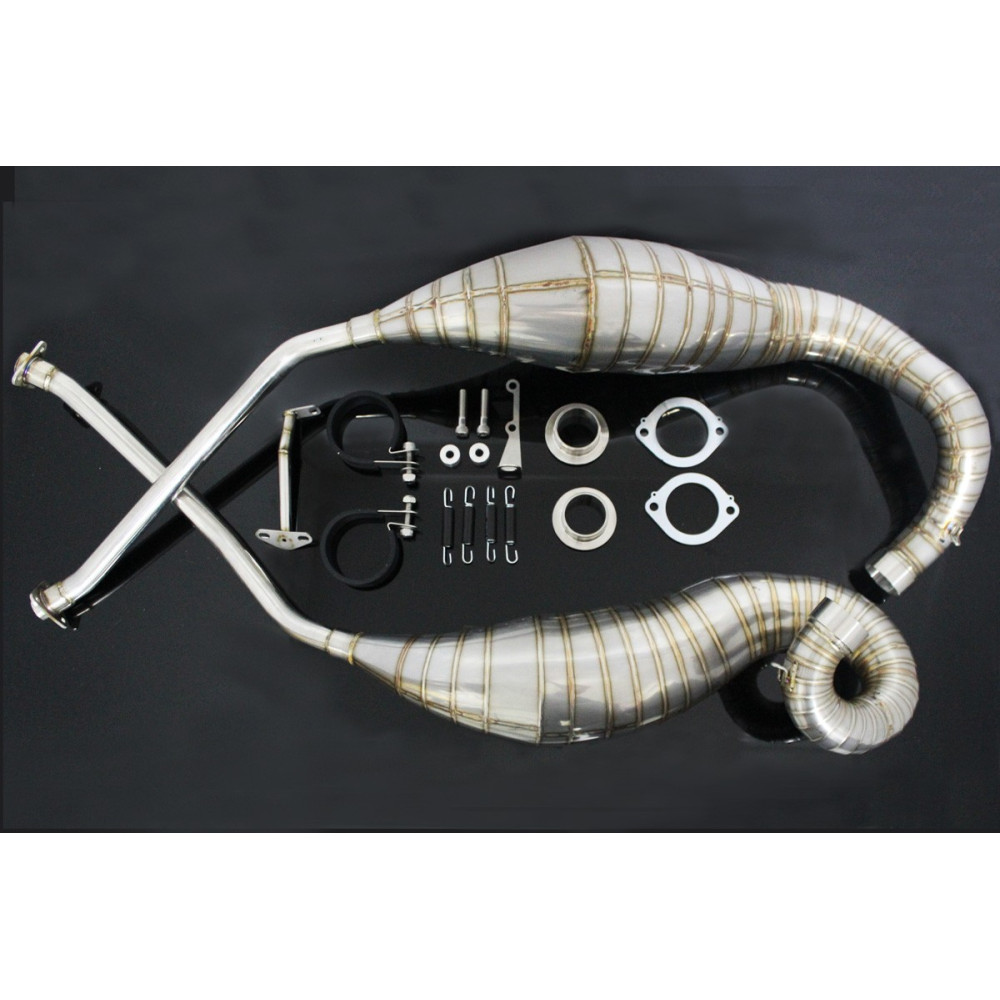 Echappement course inox, Honda 250 NSR MC18