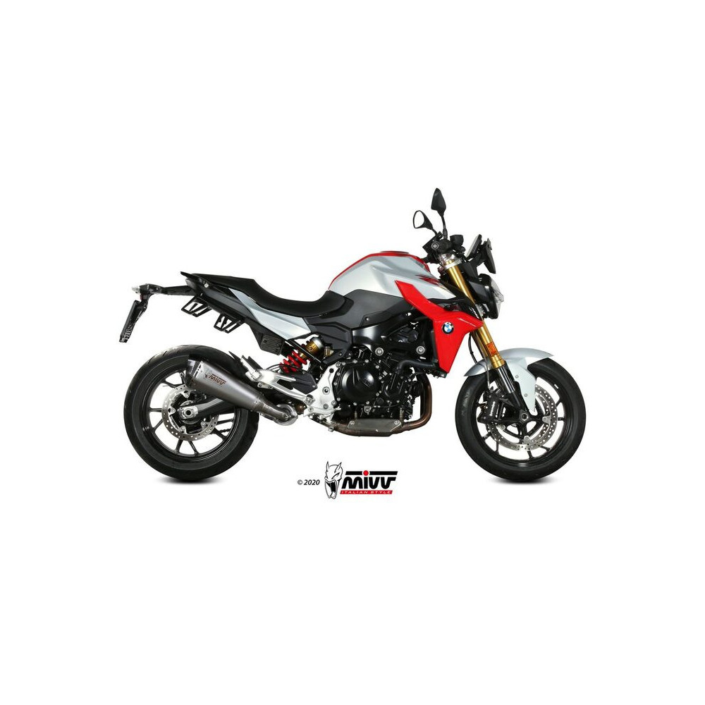 Silencieux MIVV Delta Race - Inox embout carbone BMW F900R